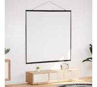 Écran de Projection Mural 89 Pouces, Toile Polyester Mat avec Bordure Noire | Polyester 100%, boîtier en fer, fixation par corde, tubes métalliques inclus, usage salle de classe, home cinéma,