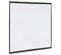 vidaXL Écran de projection mural 72 pouces 1:1 – Polyester blanc mat 130x130 cm – Portable