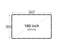 Écran de projection pliable portable,haute densité,blanc,moins de plis,écran de projection doux,intérieur et extérieur,16:9,60-200 pouces - Type 180 pouces