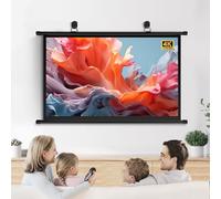 Écran De Projection Portable 30" 40" 50" 60" 72", 4k 16: 9 HD AntiPlis Ecran Videoprojecteur, Toile De Projecteur Pour Home Cinéma, Bureau, École, Présentation(40")