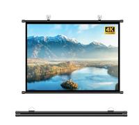 Écran De Projection Portable 30" 40" 50" 60" 72", 4K HD Écran Vidéoprojecteur AntiPlis, 16:9 Home Cinema Toile Pour Cinéma Maison, Fête, Nuit De Cinéma, Commercial(60")