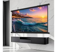 Écran De Projection Portable, 4K HD Toile Videoprojecteur Manuel Enroulable, Écran De Cinéma, AntiPlis, Grand Angle De Vision, Pour Home Cinéma, Bureau, École Et Camping(40in 4:3)