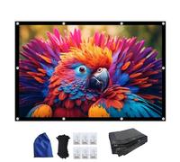 Écran de Projection Portable 60-300 Pouces avec Dos Noir, 16:9 Écran Projecteur Pliable pour Intérieur et Extérieur, Home Cinéma(250in(550x310cm))