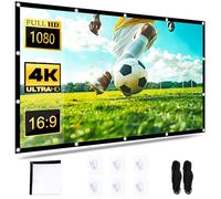 Écran de Projection Portable 60 Pouces, Toile Videoprojecteur Ecran Projecteur 4k HD 16: 9 Pliable, Ecran Retroprojecteur Anti-froissement, écrans de Projection pour Home Cinema (60 Pouces)