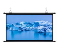 Écran De Projection Portable De 60" Intérieur Extérieur Compatible 4:3/16:9, Écran De Projection Manuel pour Cinéma, École, Bureau, Fixation Mur Ou Plafond, Ecran Projection Enroulable(16:9,60")