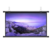 Écran De Projection Portable Extérieur 16: 9 HD, Ecran Videoprojecteur Anti-Plis pour L'intérieur, Home Cinéma, Cinéma De Jardin, Toile Projecteur Home Cinema Manuel Enroulable, Format 16:9/4:3(16:9,5