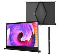 Écran de Projection Portable pour Table/Bureau, écran de cinéma Mobile rétractable avec Sac de Rangement, écran de Projection extérieur 30/40/50 Pouces, écran de Projection rétractable manue