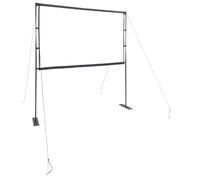 vidaXL Écran de projection avec support 84 pouces 16:9 Polyester mat Blanc 191x115 cm