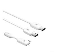Écran de projection sans fil 1080p Full HD Adaptateur pour soirées cinéma - Facile à installer pour ordinateur portable et téléphone Utilisation en intérieur 60 cm