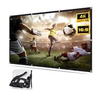 Écran De Projection, Toile HD 16:9, Portable Pliable Extérieur Projection pour Vidéoprojecteurs, Écran pour Cinéma Maison, Fête, Nuit De Cinéma, Jeux, Bureaux(72in)
