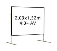 Ecran de projection valise 2,03 x 1,52m - Format 4:3 - Toile Avant