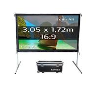 Ecran de projection valise 3,05 x 1,72m - Format 16:9 - Toile Avant + Toile Arri
