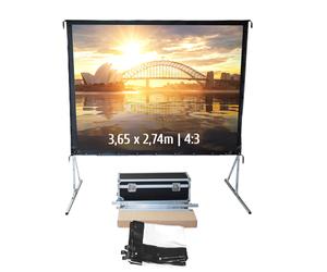 Ecran de projection valise 3,65 x 2,74m - Format 4:3 - Toile Avant