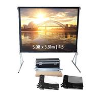 Ecran de projection valise 5,08x3,81m 4:3 Avant + Arrière