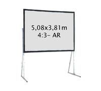 Ecran de projection valise 5,08x3,81m 4:3 Toile Arrière