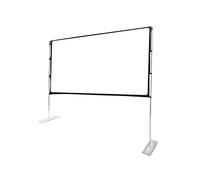 Écran de projection vidéo avec support pliable et portable, écran de projection double face pour intérieur et extérieur, écran de projection de films pour home cinéma, écran de projection à tirer vers