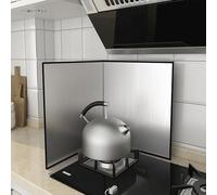 Écran de protection anti-éclaboussures de cuisine, pliable en acier inoxydable métallique, pare-éclaboussures de cuisine résistant à la chaleur et à l'eau, durable et longue durée et facile à nettoyer