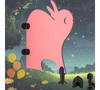 Écran De Protection De Cloison D’intimité De Toilette De Toilette Monté Au Sol, Cloison De Toilette Publique De Dessin Animé pour Enfants, Toilette, Pink, 600x800mm/23.62x31.50in