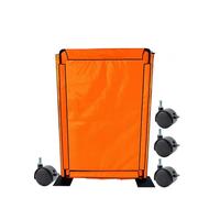 Écran de Protection de soudage Mobile Pliable, Rideau de soudage Ignifuge à Cadre métallique, Bouclier de soudage pour la Coupe et Le meulage (Base moulée, Paquet de 2)