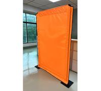 Écran de Protection de soudage Mobile Pliable, Rideau de soudage Ignifuge à Cadre métallique, Bouclier de soudage pour la Coupe et Le meulage (Base, Paquet de 2)