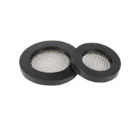 Écran de protection en ligne, filtre à mailles, Rondelles en caoutchouc avec filtre 1/2 pouce 3/4 Maille acier inoxydable Paquet de 10 Noir Tailles multiples(24mm)