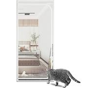 Écran de protection for animaux de compagnie, écran de porte de balcon respectueux des animaux de compagnie - porte moustiquaire à fermeture éclair for salon, chambre à coucher et cuisine(B,100x220cm)