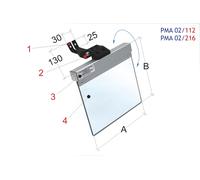 Écran de protection universel tourets à meuler / ponçeuses à bande Tecnopiu PMA 02/112