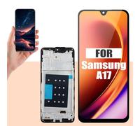 Écran de rechange non original pour Samsung Galaxy A17 4G Écran LCD SM-A176B, SM-A175F Écran tactile numériseur Assemblée Pièces de réparation avec cadre (sans empreintes digitales) (Noir)