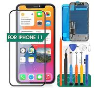 Écran de rechange pour iPhone 11 - Écran LCD tactile A2111 - Capteur de remplacement A2223 - Kit d'assemblage d'écran pour iPhone A2221 (Incell, Noir)