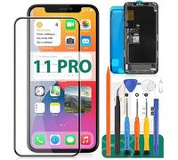 Écran de rechange pour iPhone 11 Pro - Écran LCD Digitizer 11 Pro - Capteur tactile - Kit d'accessoires de montage A2215, A2160, A2217 (Incell, noir)