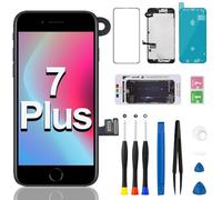 Écran de rechange pour iPhone 7 Plus avec haut-parleur auriculaire Câble Flex Caméra frontale Capteur de proximité Bouton Home 3D Écran tactile LCD Digitizer Kit d'outils de réparation A1784 A1785