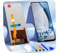 Écran de Rechange pour OnePlus Nord CE 3 Lite 5G LCD Display 1+ Nord CE 3 Lite 5G CPH2467 CPH2465 Incell LCD Affichage Ecran Replacement Tactile Assemblé avec Réparation (Nior, sans Cadre)