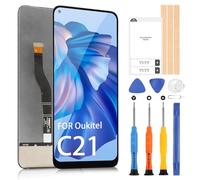Écran de rechange pour Oukitel C21 LCD Display Screen Touch Digitizer Assemblée avec outils de réparation (noir, 6,4")
