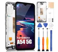 Écran de Rechange pour Samsung A54 5G LCD Affichage pour Galaxy A54 5G SM-A546B SM-A546B/DS sM-A546E LCD Display Digitalizer Remplacement Écran Assemblée avec Réparation, Noir avec Cadre