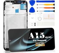 Écran de rechange pour Samsung Galaxy A15 5G/4G pour Samsung A15 5G/4G LCD A156 écran LCD A155 avec kit de réparation d'assemblage A155F A156U (taille plus petite avec cadre)