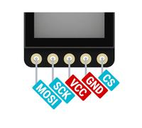 Écran de Remplacement pour Clavier Divisé Nice View LS011B7DH03, Écran D'Affichage 160x68 1,08 Pouce ZMK Gamer (2 Pièces)