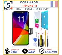 Ecran de Remplacement pour iPhone 11 avec Joint d'ecran + Verre trempe et Outils