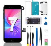 Écran de remplacement pour iPhone 7 avec haut-parleur auriculaire Câble Flex Caméra frontale Capteur de proximité Bouton Home Écran LCD 3D Touch Digitizer Kit d'outils de réparation A1660 A1778 A1779