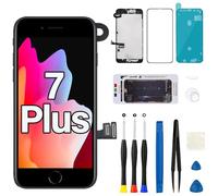 Écran de remplacement pour iPhone 7 Plus avec écouteur haut-parleur Capteur de proximité Caméra frontale Bouton Home A1661 A1784 A1785 Écran LCD 3D Touch Digitizer Kit de réparation 5,5"