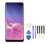 Écran de Remplacement pour S10 Plus, écran Tactile OLED de 6,4 Pouces avec Cadre et Kit de Réparation pour SM G975F G975U G975W G975A (Green)
