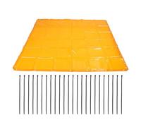 Écran de rideau de soudage Flame ignifuge Écran de la garde de soudage UV pour les ateliers de soudage Sites industriels orange 5.7x5.7ft