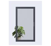 Écran de sécurité amovible avec serrure pour fenêtres à ouverture vers l'intérieur, design en maille diamant pour une haute visibilité et un nettoyage facile