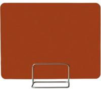 Écran de séparation de Bureau en Acrylique - Protection Contre Les éternuements avec Clip Mobile, séparateur for Poste de Travail, déflecteur d'examen, Panneau de Protection Orange(Brown,90 * 30cm)