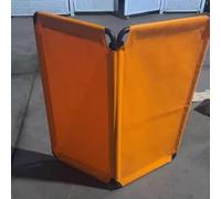 Écran de soudage à 2 panneaux avec cadre, Rideau de soudage ignifugé, Panneau de protection contre les incendies pour la sécurité lors des opérations de soudage