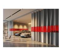 Écran De Soudage Avec Œillet En Cuivre, Industriel Rideau De Soudage Avec Fenêtre De Visualisation Rouge, Retardateur De Flamme Couvertures De Soudage Pour L'atelier(21.3x8.2ft)