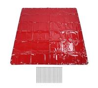 Écran de soudage Flame allongée d'étanchéité UV UV rideau de soudage en polyéthylène rouge grande couverture 5,7x5,7ft pour les sites industriels de l'atelier