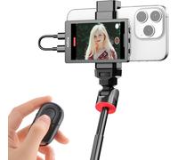 Écran De Surveillance Vlog Pour Selfie, Écran Vlog Pour Caméra Arrière Iphone Avec Clip Magnétique Pour Téléphone Et Télécommande Bluetooth Pour Vlog Live Stream Tiktok, Prend En C[VIT694757]