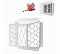 éCran De Ventilation De SéCheuse, 21,6cm Carré Grille De Ventilation RéSistants Couvercle De Ventilation Plus SèChe à L'ExtéRieur BoîTier De Protection De Protecti Anti-Oiseaux (Blanc)