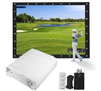 écran D'impact De Golf 4:3, Tissu D'écran De Projection De Simulateur De Golf D'intérieur pour L'entraînement De Golf à Domicile, Utilisation Intérieure Et Extérieure dans Le Jardin 366CM*274CM