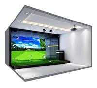 Écran d'impact pour simulateur de golf, rideau silencieux ignifuge épais pour intérieur, design familial, 300 cm x 400 cm, idéal pour les débutants